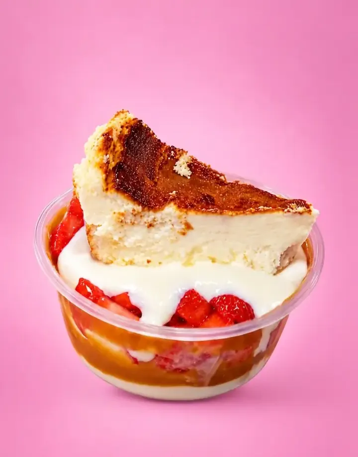 Vasito de tarta de queso